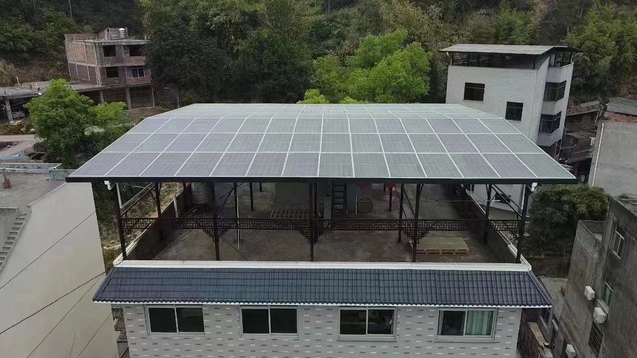 高平15kw+10kwh自建别墅家庭光伏储能系统